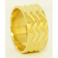 Aliança em Ouro Amarelo 18k  Personalizado..